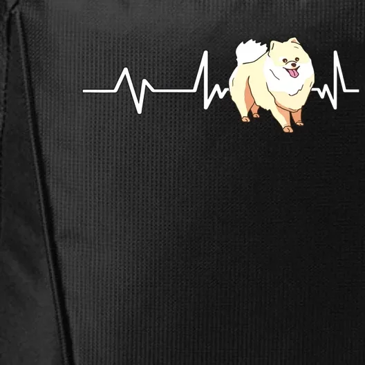 Pomeranian Heartbeat Pomeranian Gift Pomeranian City Backpack