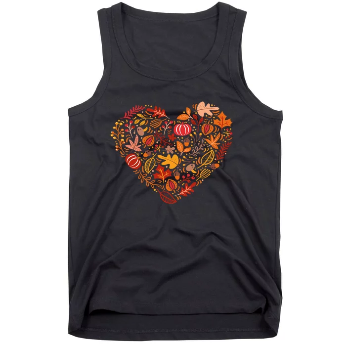 Pumpkin Heart Tank Top