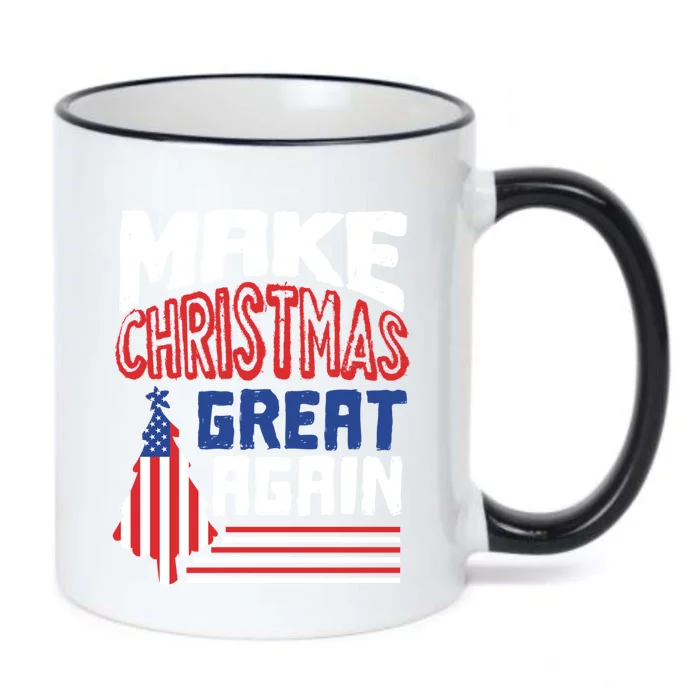 Patriotic Holiday Quote Make Christmas Great Again Great Gift Black Color Changing Mug