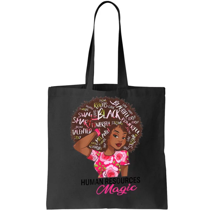 Proud Human Resources That Magic Black Afro HR Job Pride Tote Bag