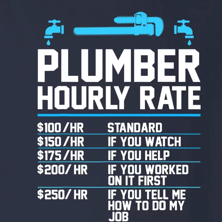 Plumber Hourly Rate - Funny Plumbing Toddler Long Sleeve Shirt