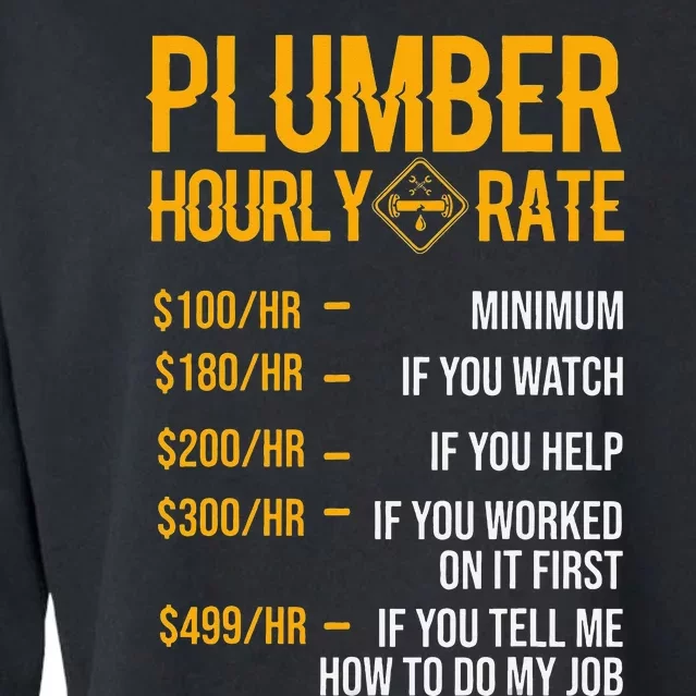 Plumber Hourly Rate Plumber Cropped Pullover Crew