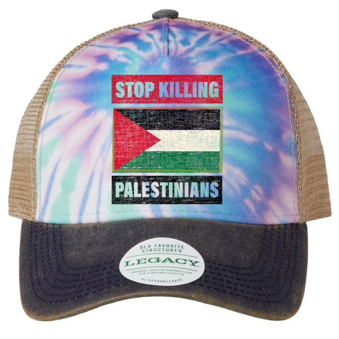 Palestinian Human Rights Aid To Gaza Strip Legacy Tie Dye Trucker Hat