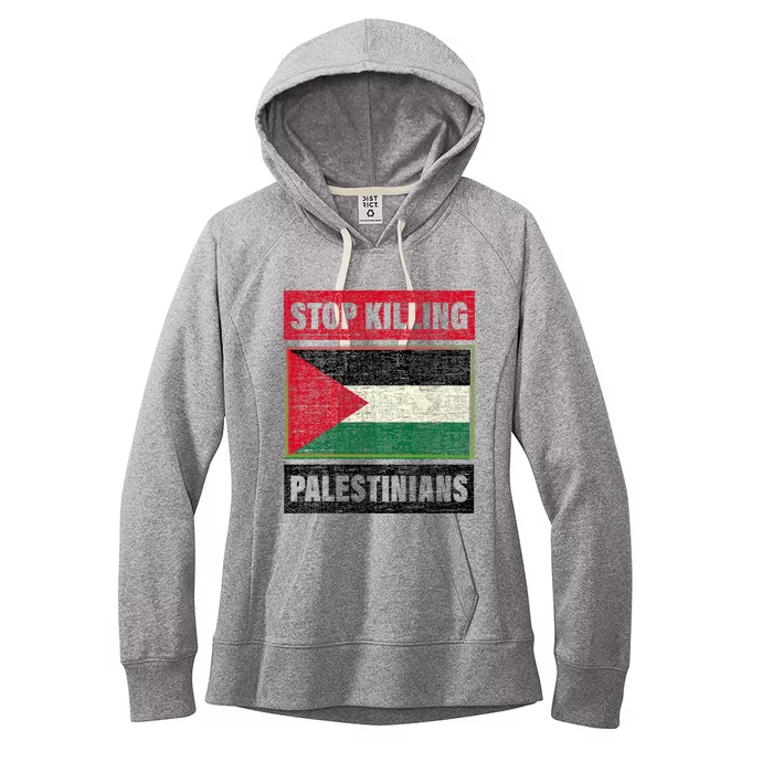 Palestinian Human Rights Aid To Gaza Strip Women's Fleece Hoodie