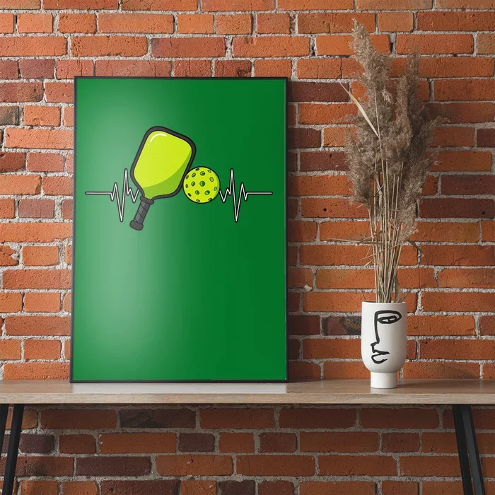 Pickleball Heartbeat Racket Sports Lovers Paddleball Players Poster