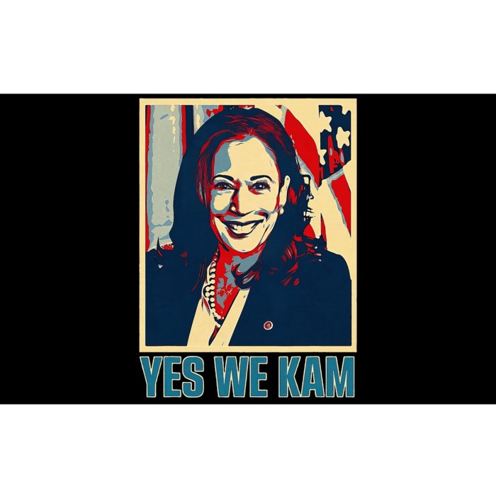 President Harris Retro Yes We Kam Bumper Sticker