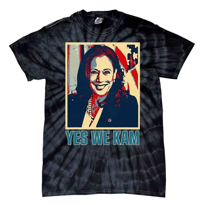 President Harris Retro Yes We Kam Tie-Dye T-Shirt