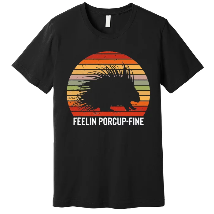 Porcupine Hugger S For Hedgehog Porcupine Fan Premium T-Shirt