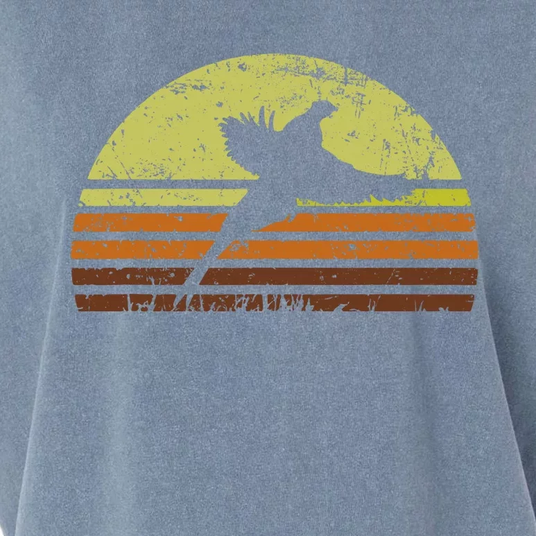 Pheasant Hunting South Dakota Upland Bird Game Hunter Retro Garment-Dyed Women's Muscle Tee