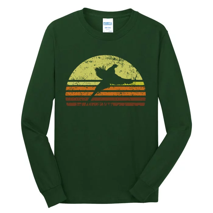 Pheasant Hunting South Dakota Upland Bird Game Hunter Retro Tall Long Sleeve T-Shirt