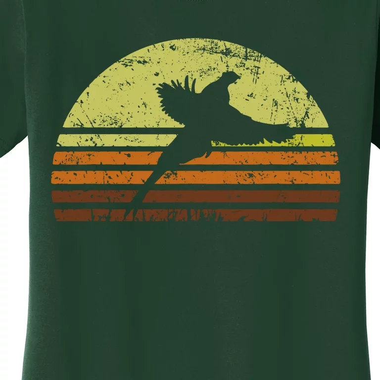 Pheasant Hunting South Dakota Upland Bird Game Hunter Retro Women's T-Shirt