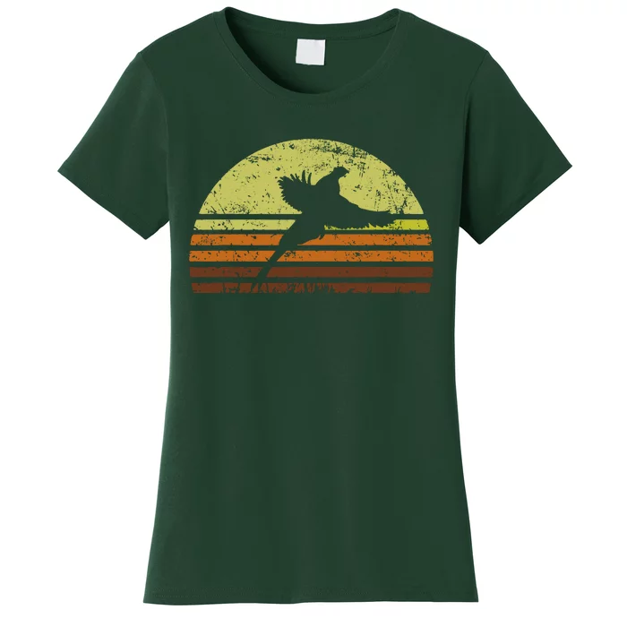 Pheasant Hunting South Dakota Upland Bird Game Hunter Retro Women's T-Shirt