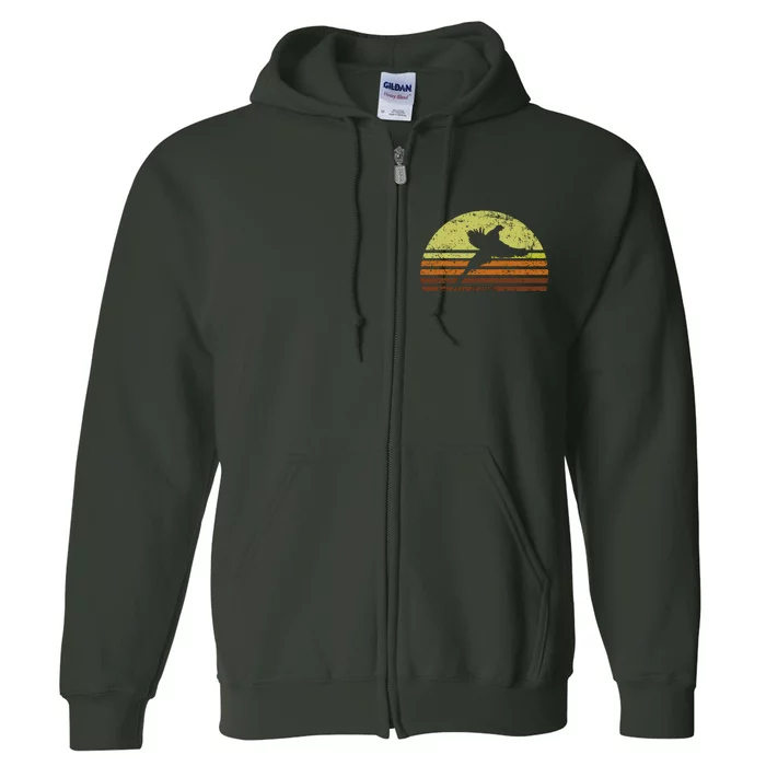 Pheasant Hunting South Dakota Upland Bird Game Hunter Retro Full Zip Hoodie