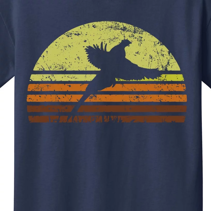 Pheasant Hunting South Dakota Upland Bird Game Hunter Retro Kids T-Shirt