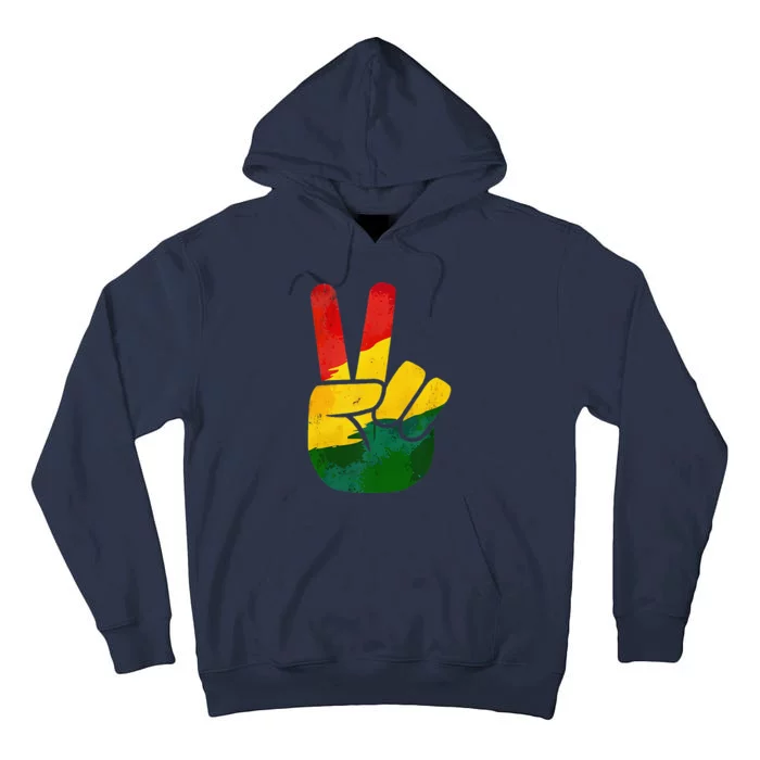 Peace Hand Sign Juneteenth Day Black Pride Tall Hoodie