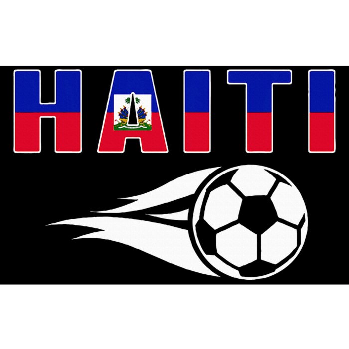 Proud Haiti Soccer Fans Jersey Haitian Flag Football Lovers Bumper Sticker