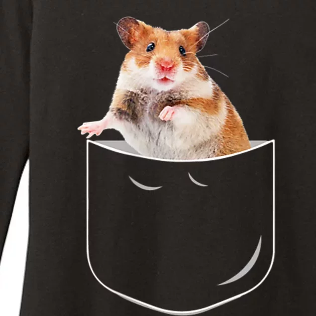 Pocket Hamster Shirt, Funny Hamster In Pocket Gift Tshirt TShirt Womens CVC Long Sleeve Shirt