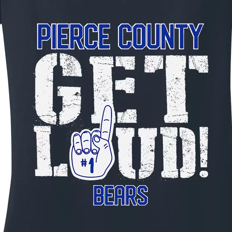 Perry High School Get Loud Blue Jays Women's V-Neck T-Shirt