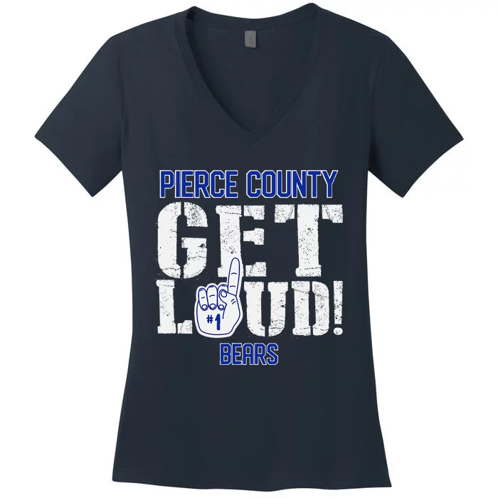 Perry High School Get Loud Blue Jays Women's V-Neck T-Shirt