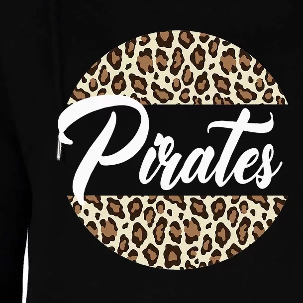 Pirates High School Mascot Sports Team 's Pirates Womens Funnel Neck Pullover Hood