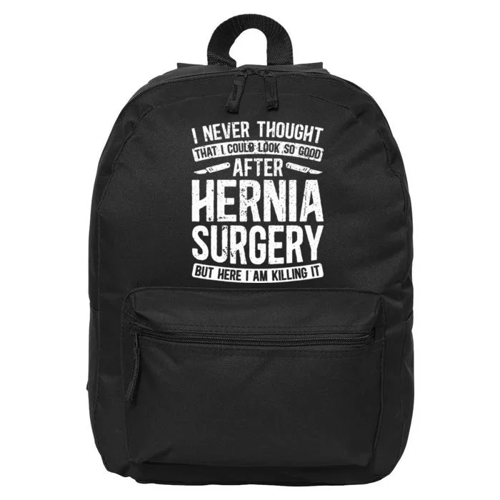 Post Hernia Surgery Recovery 16 in Basic Backpack