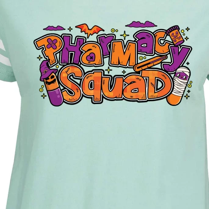 Pharmacy Halloween Squad Pharmacist Pharmacy Technician Cpht Enza Ladies Jersey Football T-Shirt