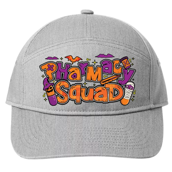 Pharmacy Halloween Squad Pharmacist Pharmacy Technician Cpht 7-Panel Snapback Hat