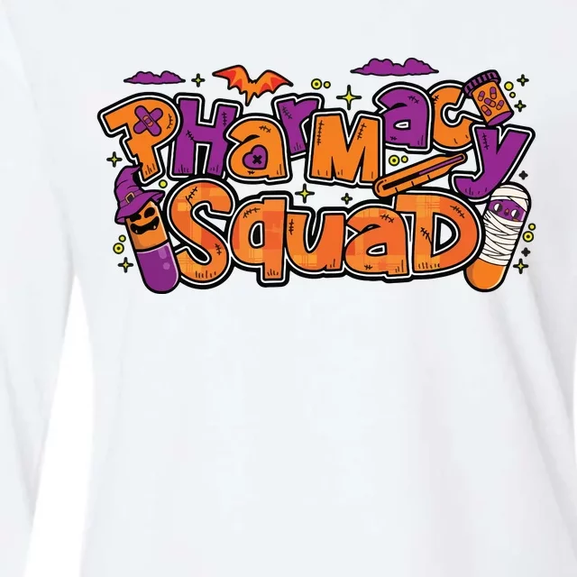 Pharmacy Halloween Squad Pharmacist Pharmacy Technician Cpht Womens Cotton Relaxed Long Sleeve T-Shirt