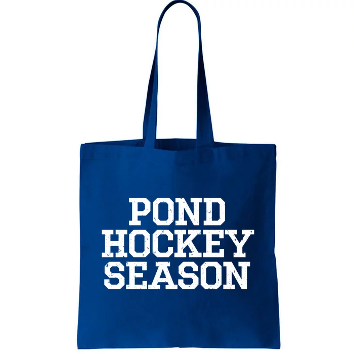 Pond Hockey Season Gift Tote Bag