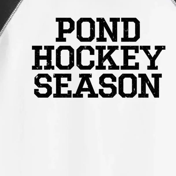 Pond Hockey Season Gift Toddler Fine Jersey T-Shirt