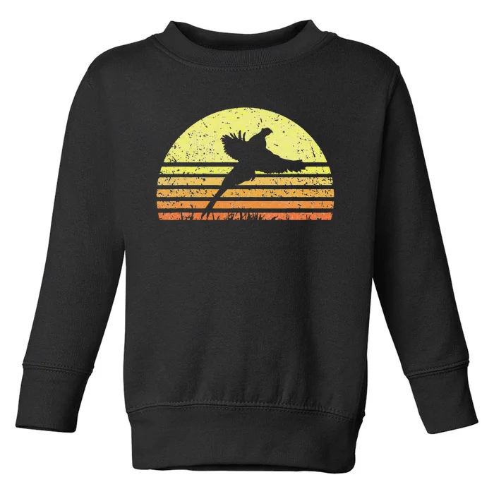 Pheasant Hunting South Dakota Upland Bird Game Hunter Retro Toddler Sweatshirt