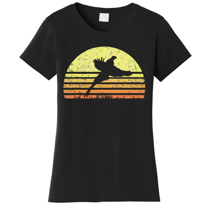 Pheasant Hunting South Dakota Upland Bird Game Hunter Retro Women's T-Shirt