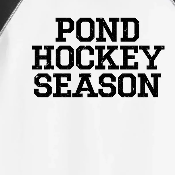 Pond Hockey Season Gift Toddler Fine Jersey T-Shirt