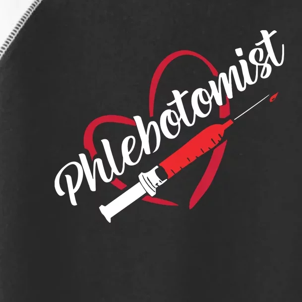 Phlebotomist Heart Syringe Veins Phlebotomy Technician Toddler Fine Jersey T-Shirt