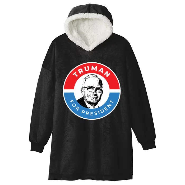 President Harry S Truman Independence Missouri Hooded Wearable Blanket