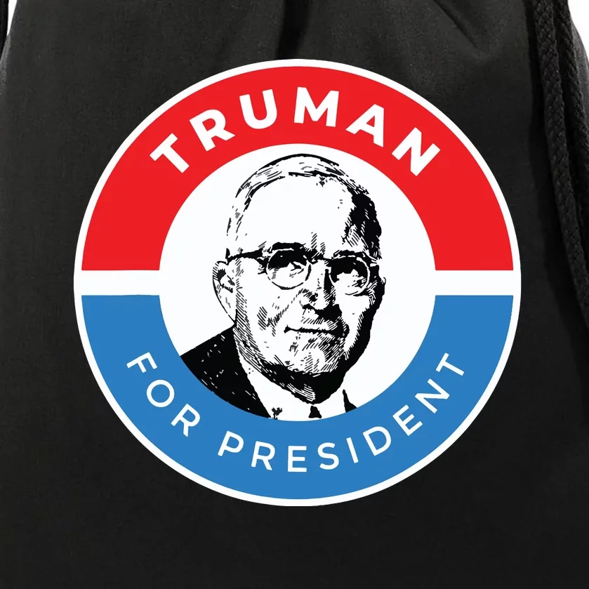 President Harry S Truman Independence Missouri Drawstring Bag