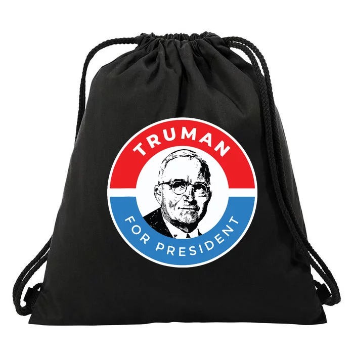 President Harry S Truman Independence Missouri Drawstring Bag