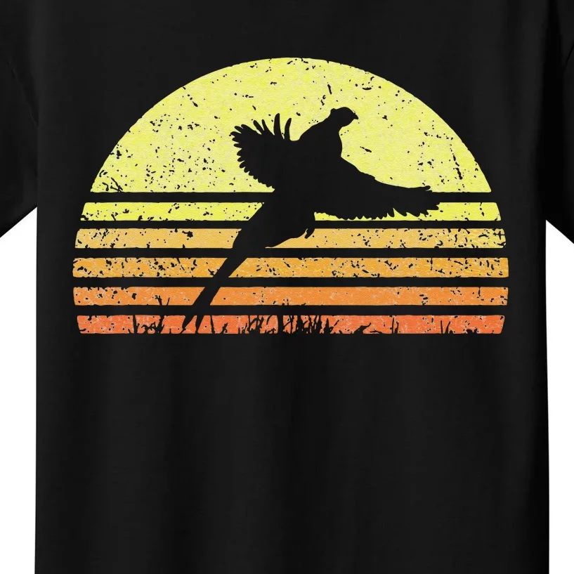 Pheasant Hunting South Dakota Upland Bird Game Hunter Retro Kids T-Shirt