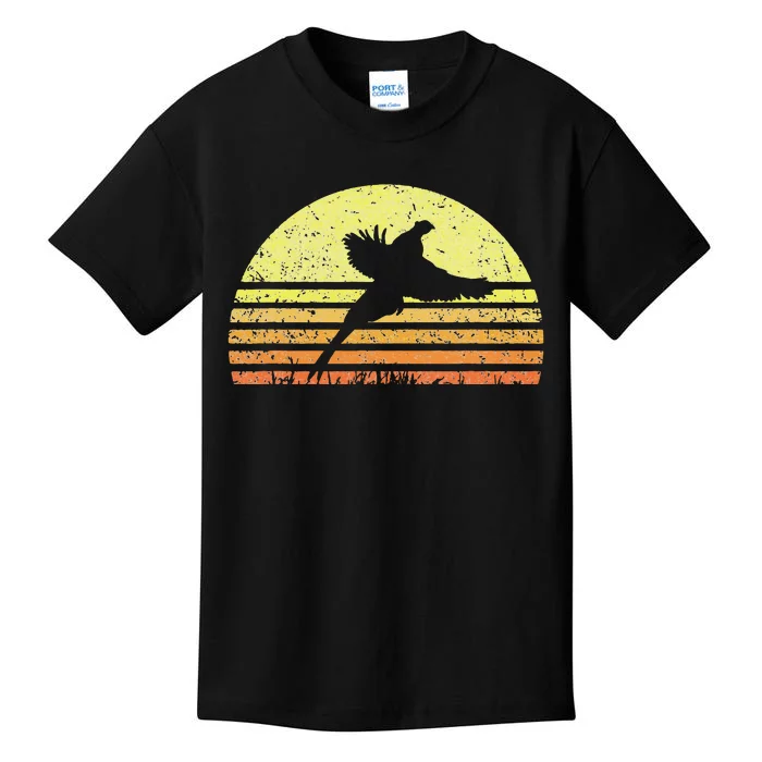 Pheasant Hunting South Dakota Upland Bird Game Hunter Retro Kids T-Shirt