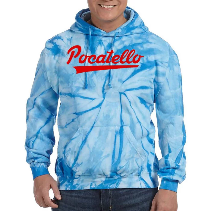 Pocatello High School Vintage Swoosh Tie Dye Hoodie