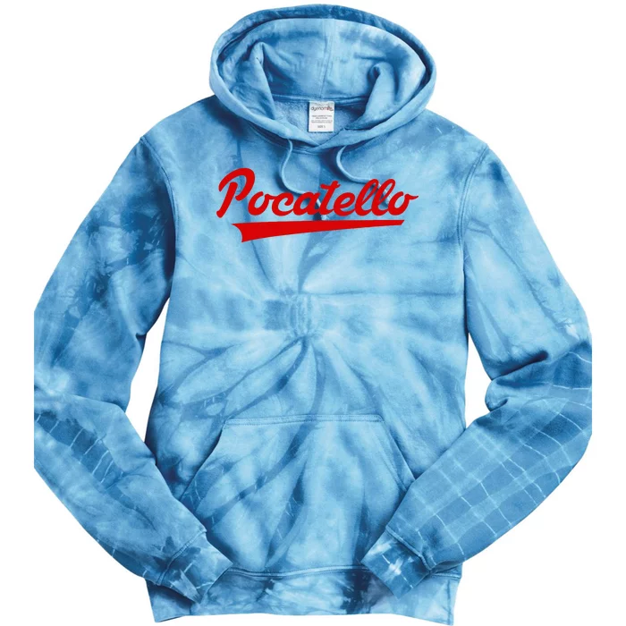 Pocatello High School Vintage Swoosh Tie Dye Hoodie