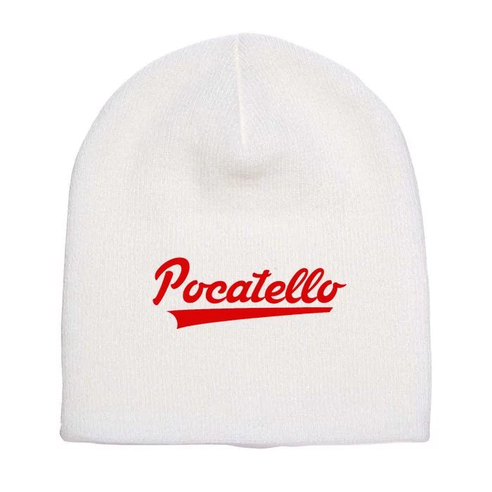 Pocatello High School Vintage Swoosh Short Acrylic Beanie