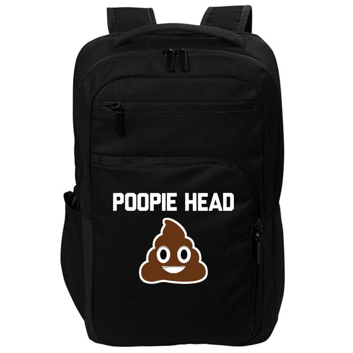 Poopie Head Sarcastic Novelty Gifts Funny Poop Shit Impact Tech Backpack