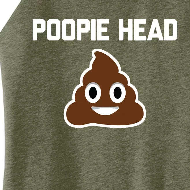 Poopie Head Sarcastic Novelty Gifts Funny Poop Shit Women’s Perfect Tri Rocker Tank