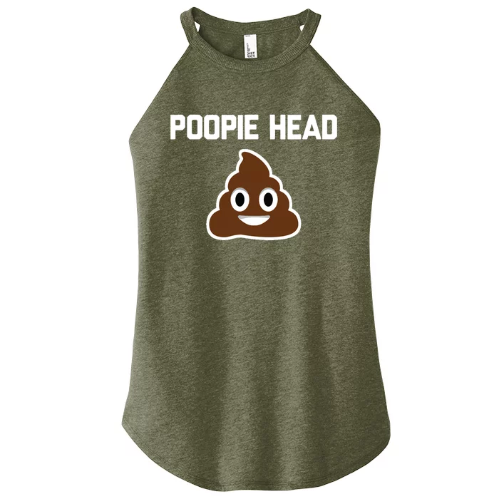 Poopie Head Sarcastic Novelty Gifts Funny Poop Shit Women’s Perfect Tri Rocker Tank