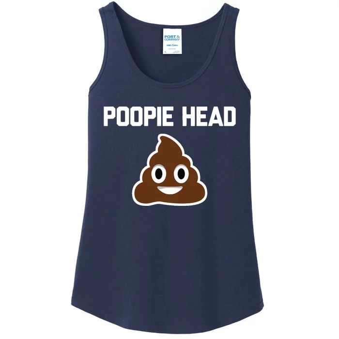 Poopie Head Sarcastic Novelty Gifts Funny Poop Shit Ladies Essential Tank