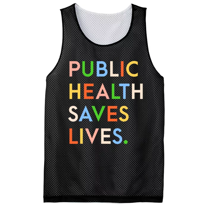 Public Health Saves Lives Mesh Reversible Basketball Jersey Tank