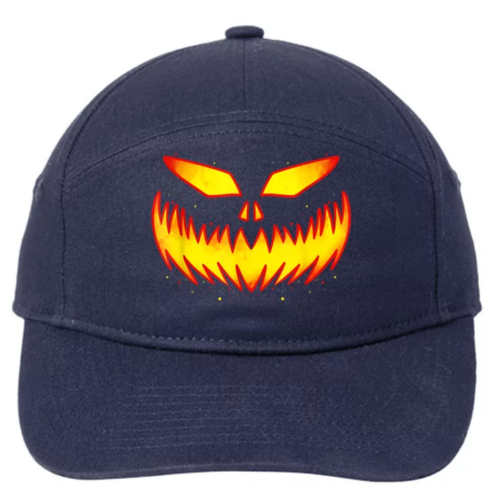 Pumpkin Halloween Shirts For Jack O Lantern Face 7-Panel Snapback Hat