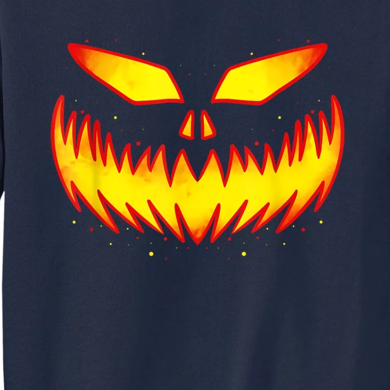 Pumpkin Halloween Shirts For Jack O Lantern Face Tall Sweatshirt