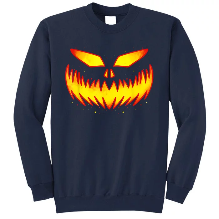 Pumpkin Halloween Shirts For Jack O Lantern Face Tall Sweatshirt